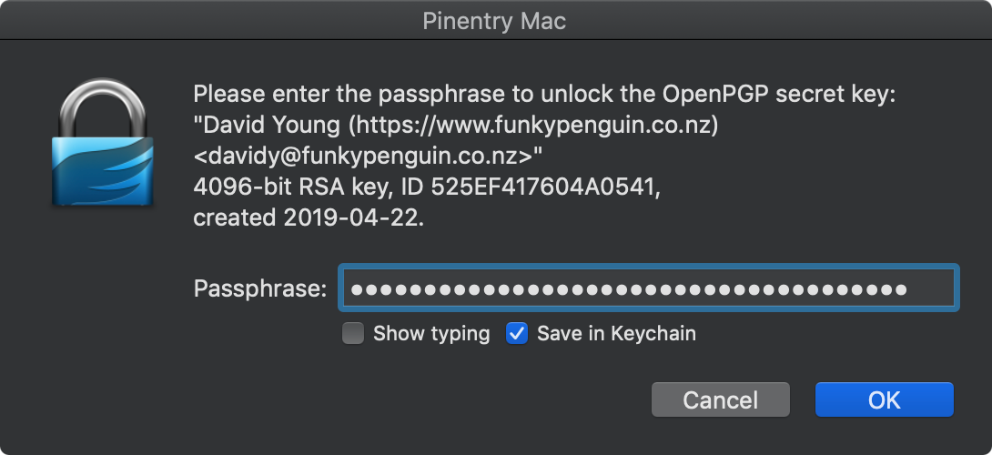 Pinentry Mac