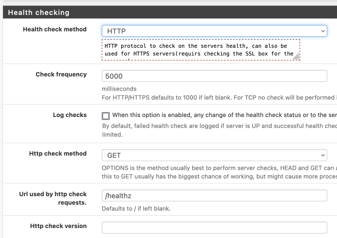 HAProxy health checks against kube-apiserver