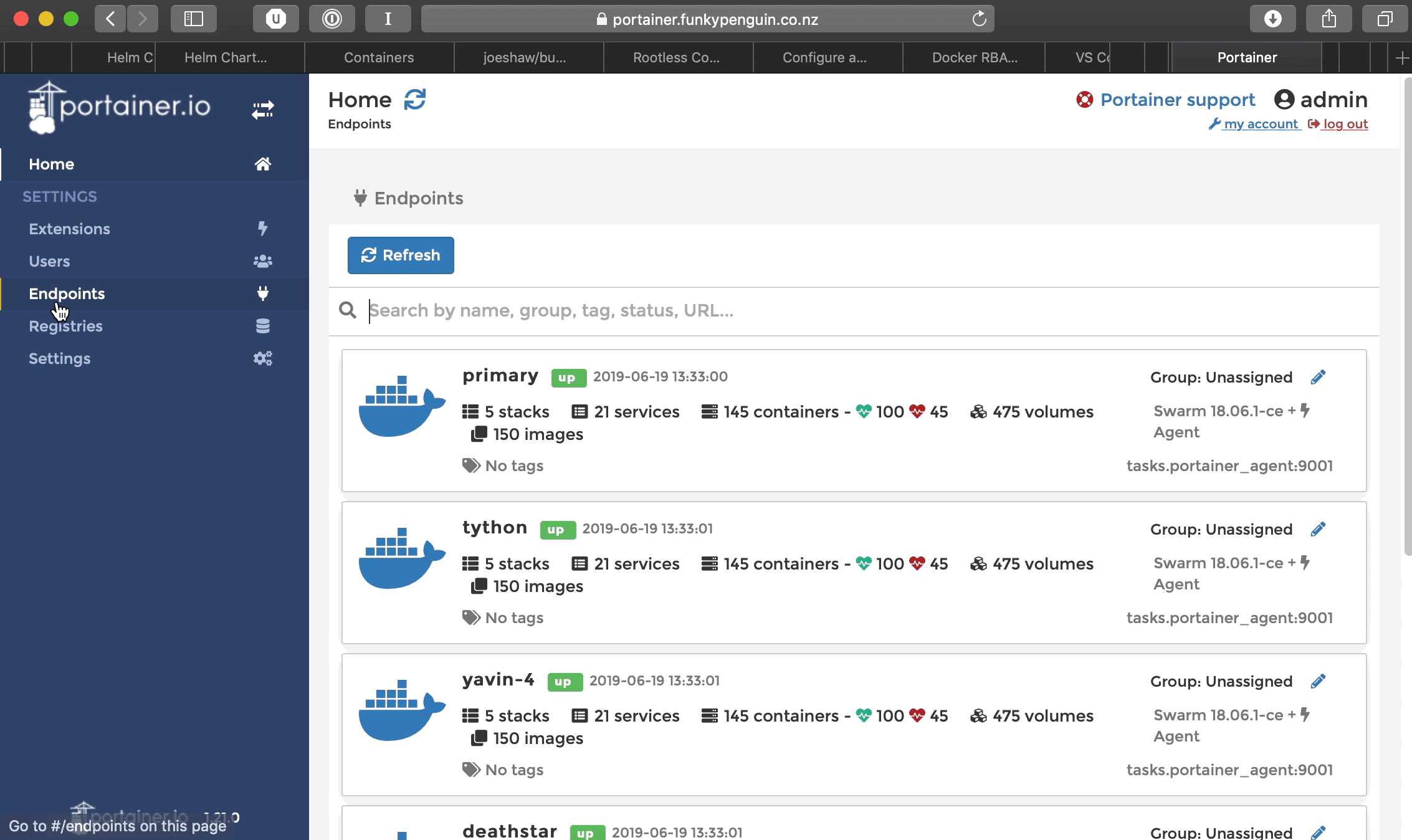 Overriding endpoint roles per-user